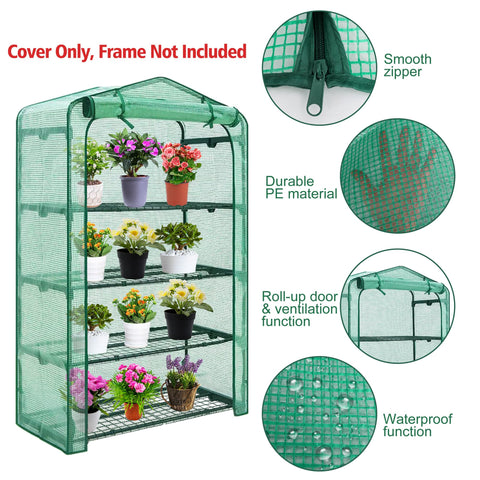 DECOHS greenhouse cover close-up of stitched edge and durable material
