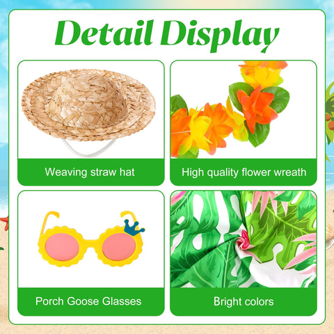 DECOHS goose outfit featuring glasses creates playful lawn charm.