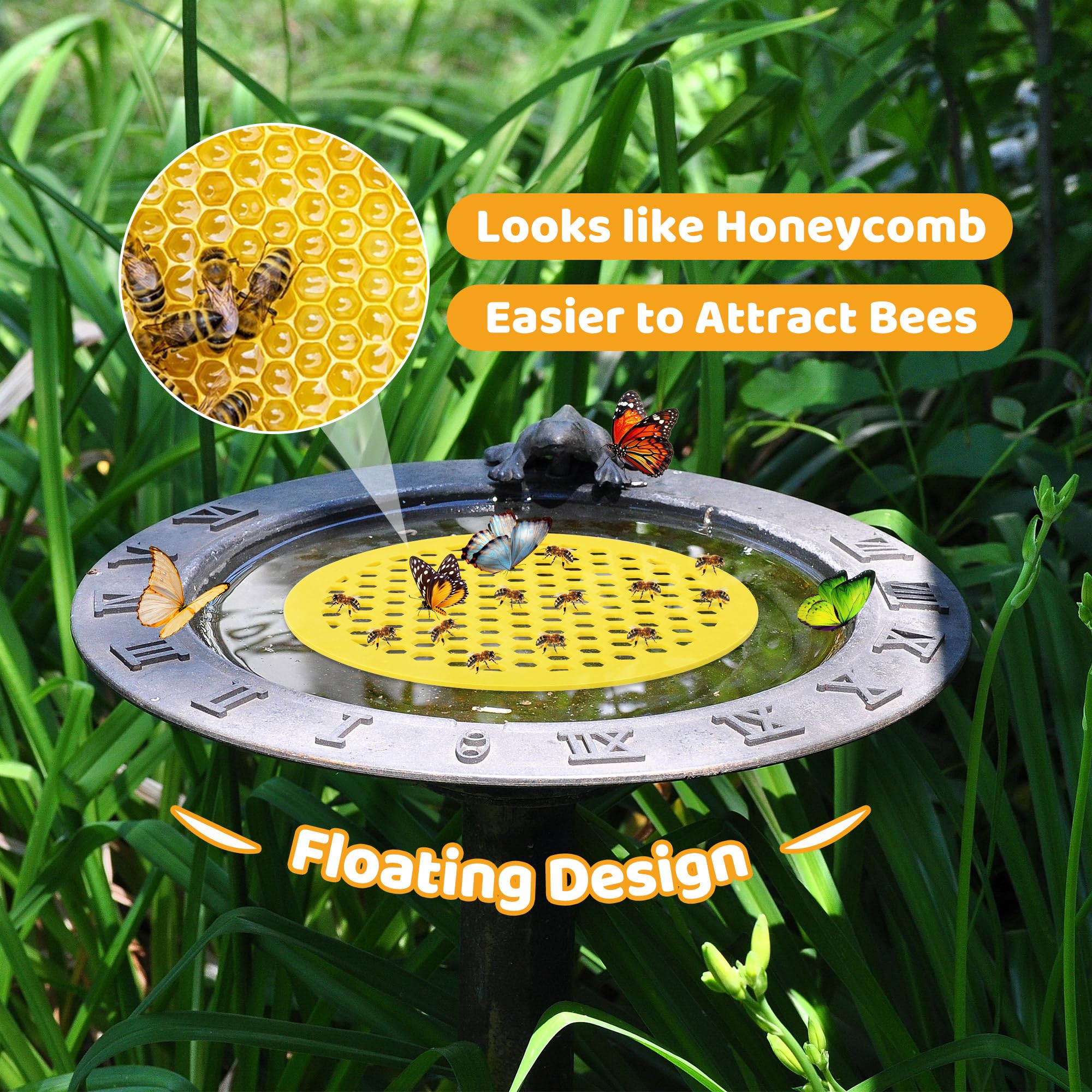 DECOHS honeycomb-style floating island supports pollinators at outdoor spaces