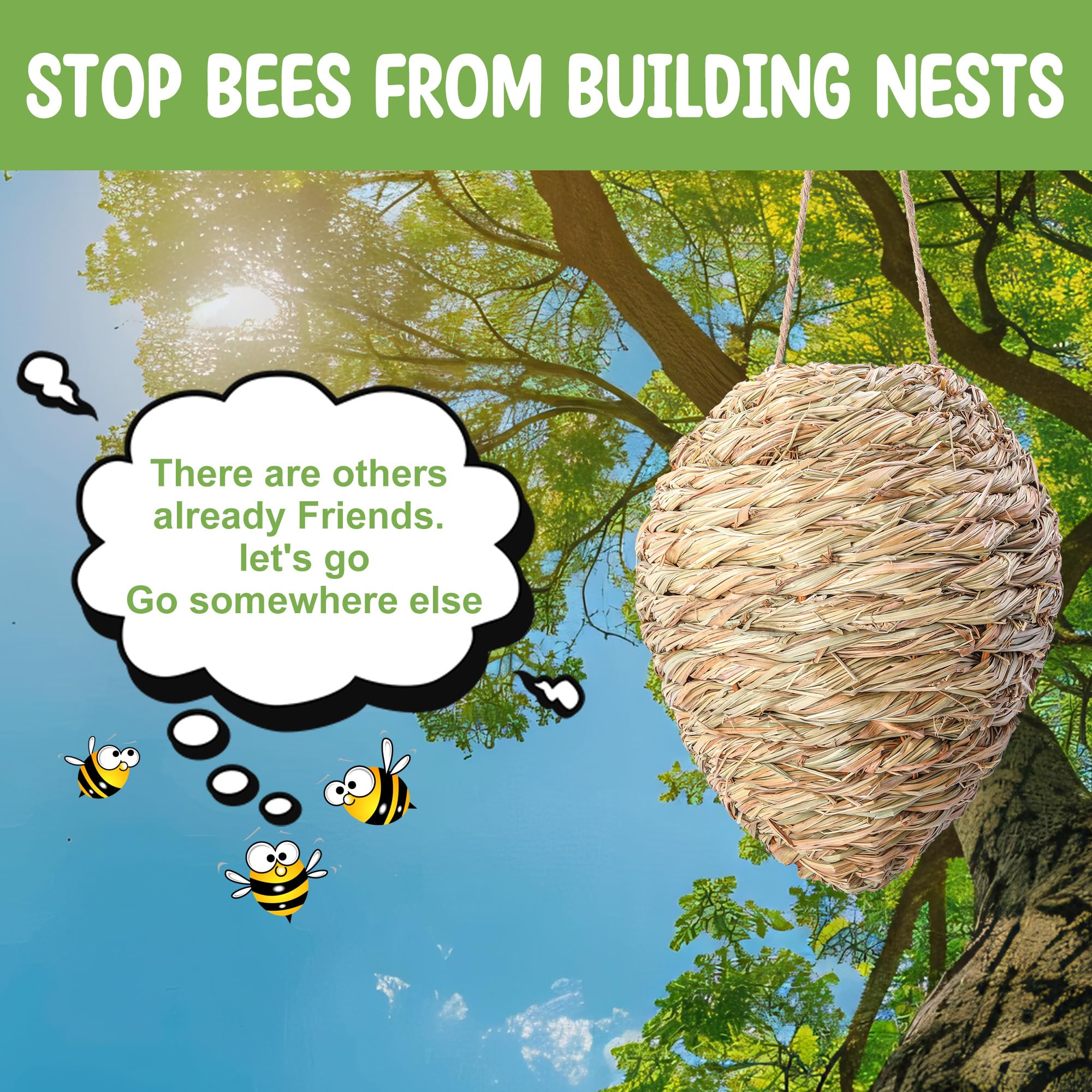 Large 10x7.5 inch nests stay visible from a distance.
