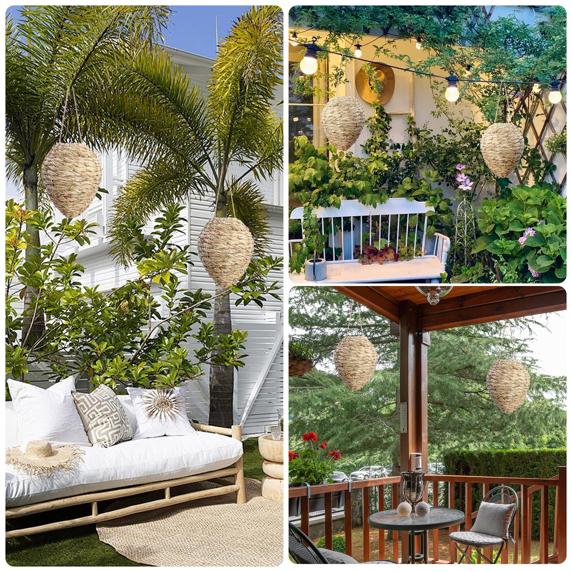 Two nests in each pack cover more outdoor space.