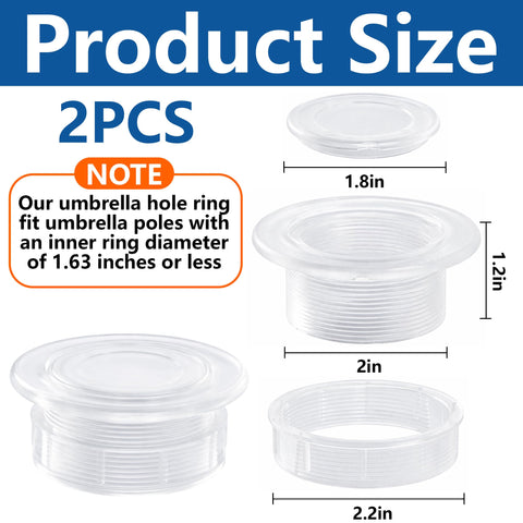DECOHS transparent hole cap covering the table hole for a clean surface