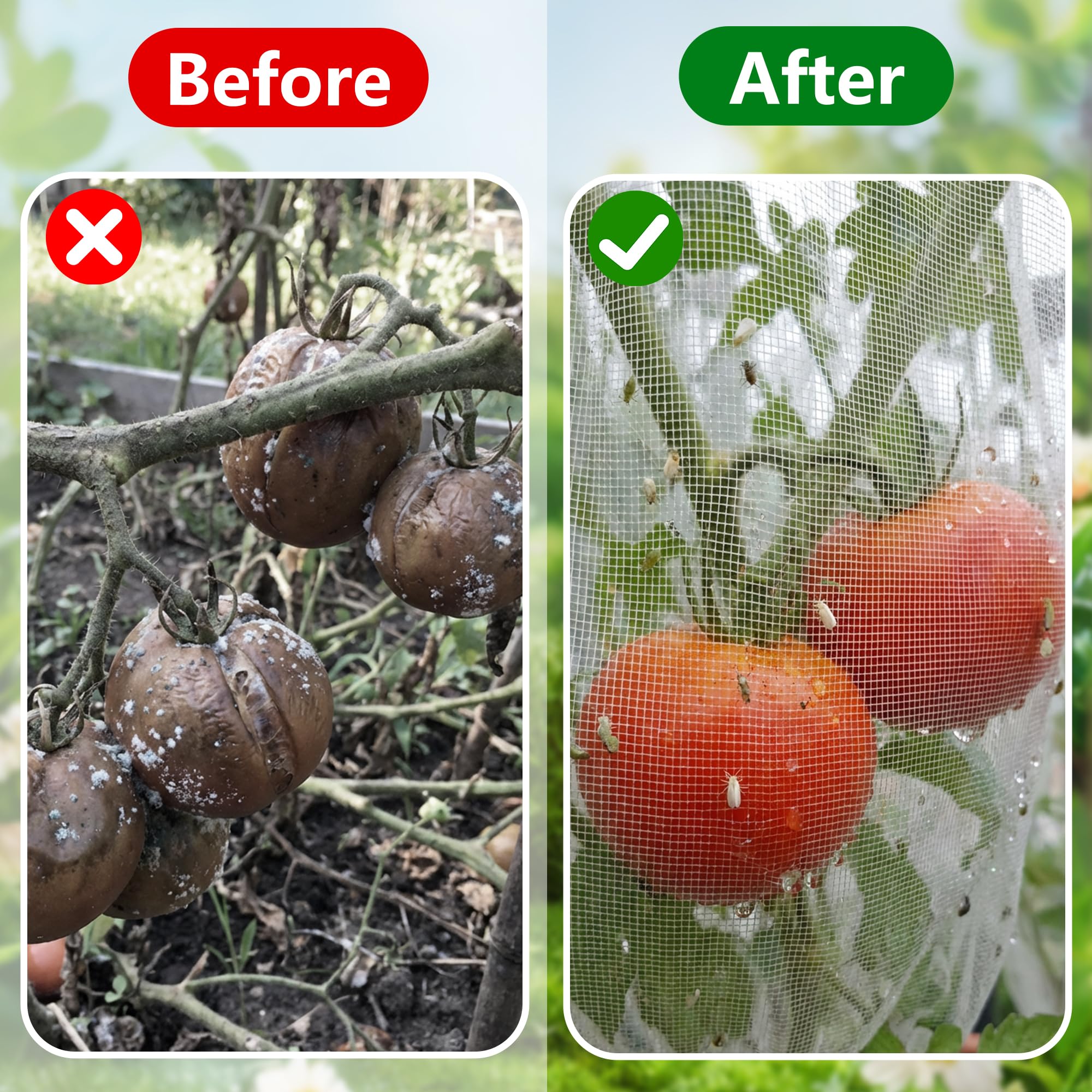 DECOHS durable nylon mesh is lightweight for long-term garden use.