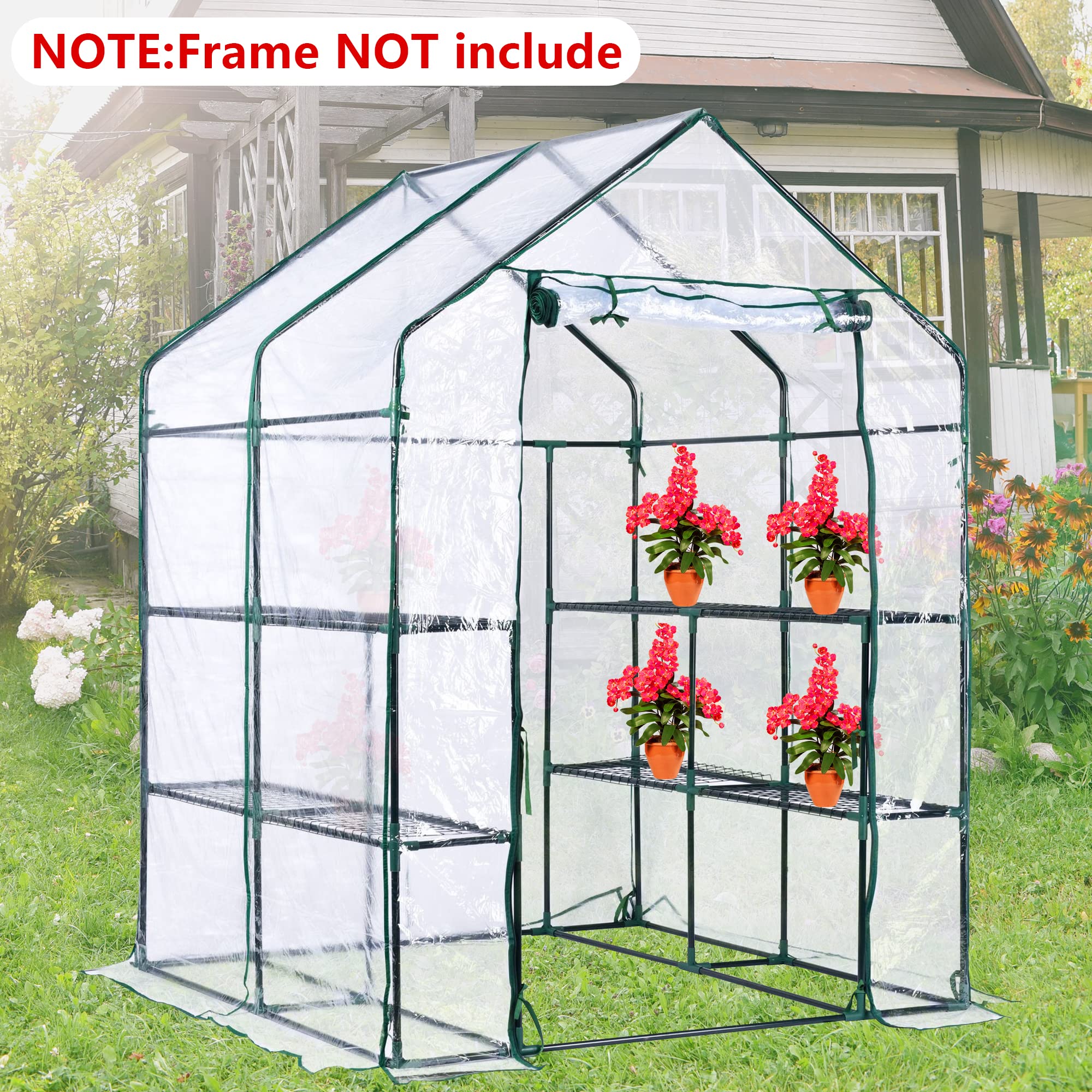 DECOHS roll-up zipper door facilitates controlled ventilation and convenient access.