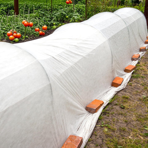DECOHS shade cloth shows large 20x10 ft coverage for gardens.