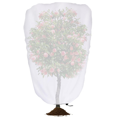 DECOHS shade cover mounted on a tree protecting plants from direct sun