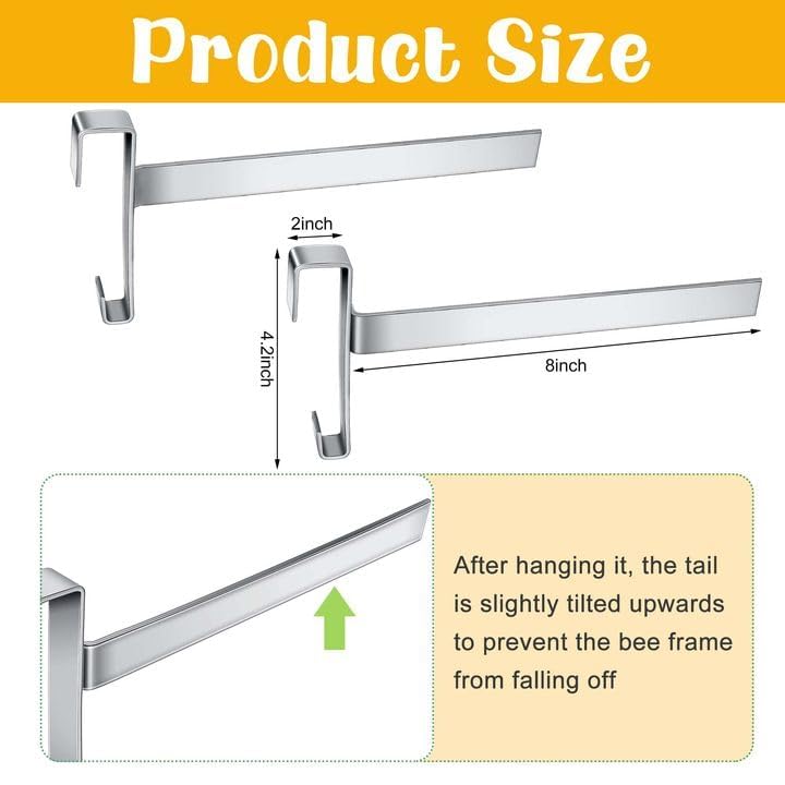 DECOHS stainless steel beehive frame perch offers rust-resistant hands-free support