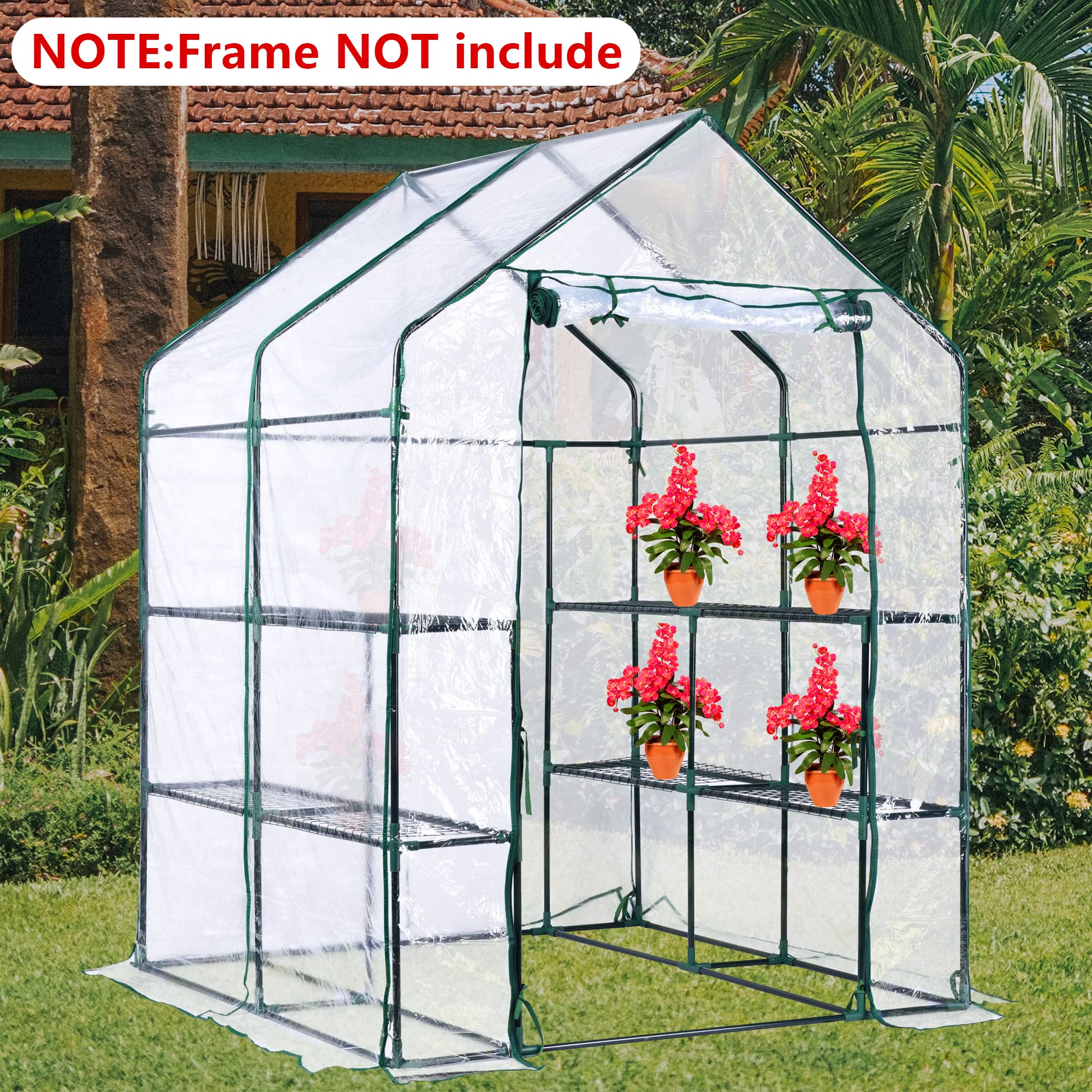 DECOHS easy-assembly greenhouse cover designed for quick setup and compact storage.