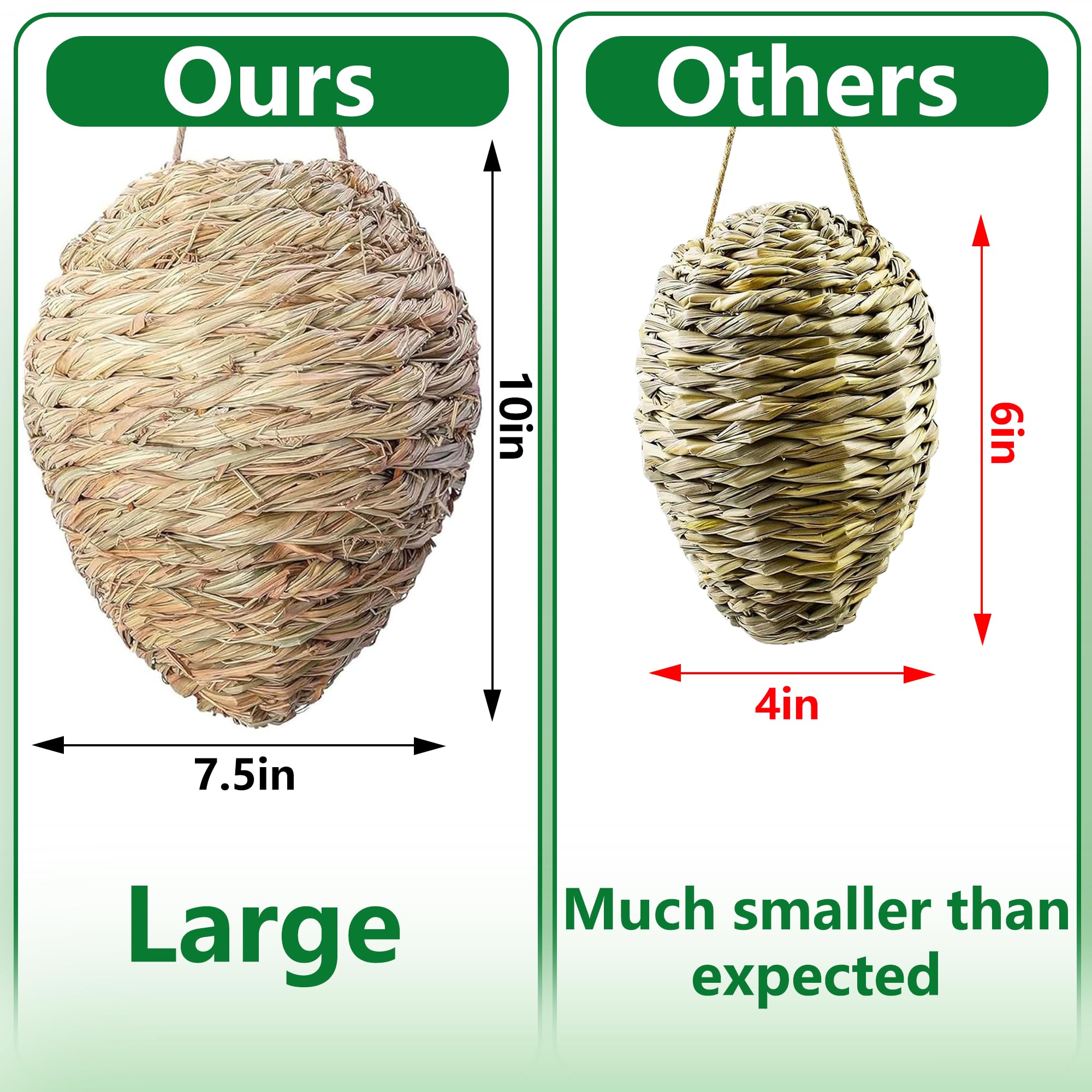 DECOHS faux nests provide rustic charm and practical wasp deterrence for gardens.