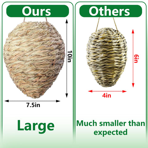 DECOHS faux nests provide rustic charm and practical wasp deterrence for gardens.