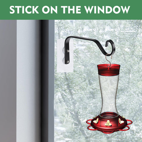 DECOHS window hanger supports bird feeders securely; feeder not included.