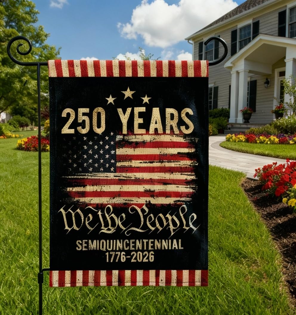 DECOLPARTY 12x18 flag fits garden, balcony, or fence