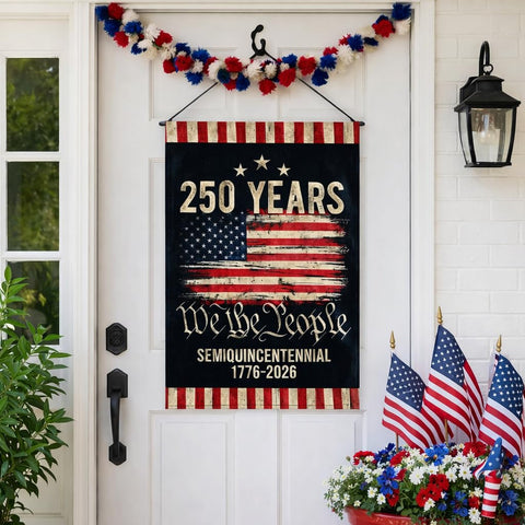 DECOLPARTY flag backdrop for photo-ready outdoor celebrations