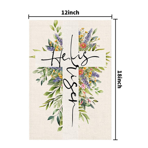 Decorhua durable burlap flag designed for seasonal outdoor use.