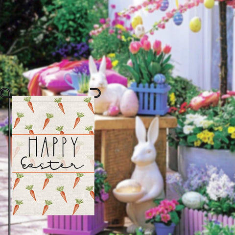 Decorhua double-sided Easter flag close-up print resists sun fading outdoors