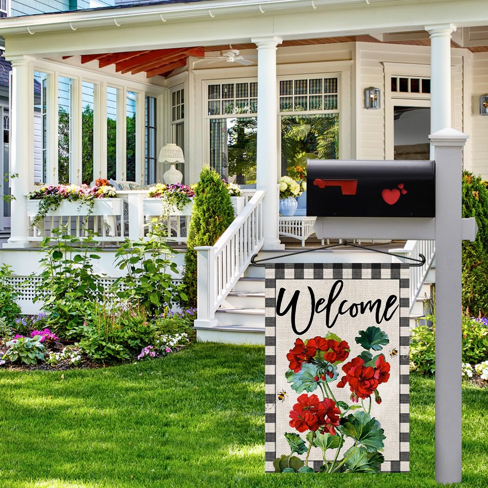 Decorhua double-sided garden flag keeps imagery clear from both sides.