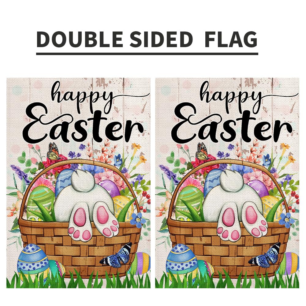 Decorhua Easter decor flag with durable stitching for long outdoor use.