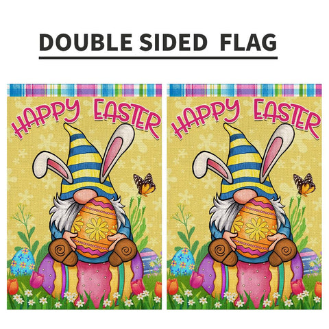 Decorhua floral spring design flag enhances yard curb appeal.