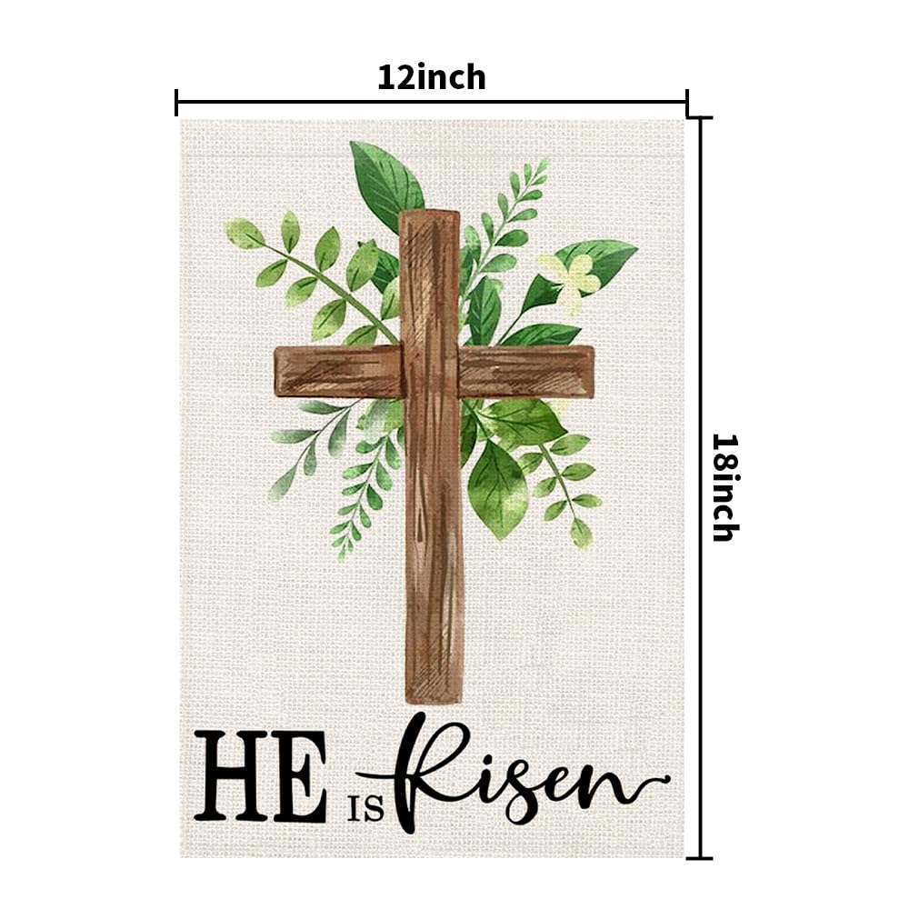 Decorhua He is Risen flag sleeve hanger compatible for porch or garden