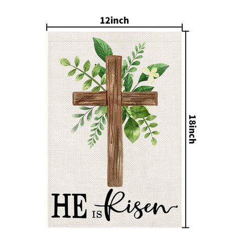Decorhua He is Risen flag sleeve hanger compatible for porch or garden