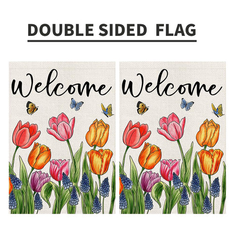 Decorhua outdoor decorative yard flag enhances exterior with durable print.