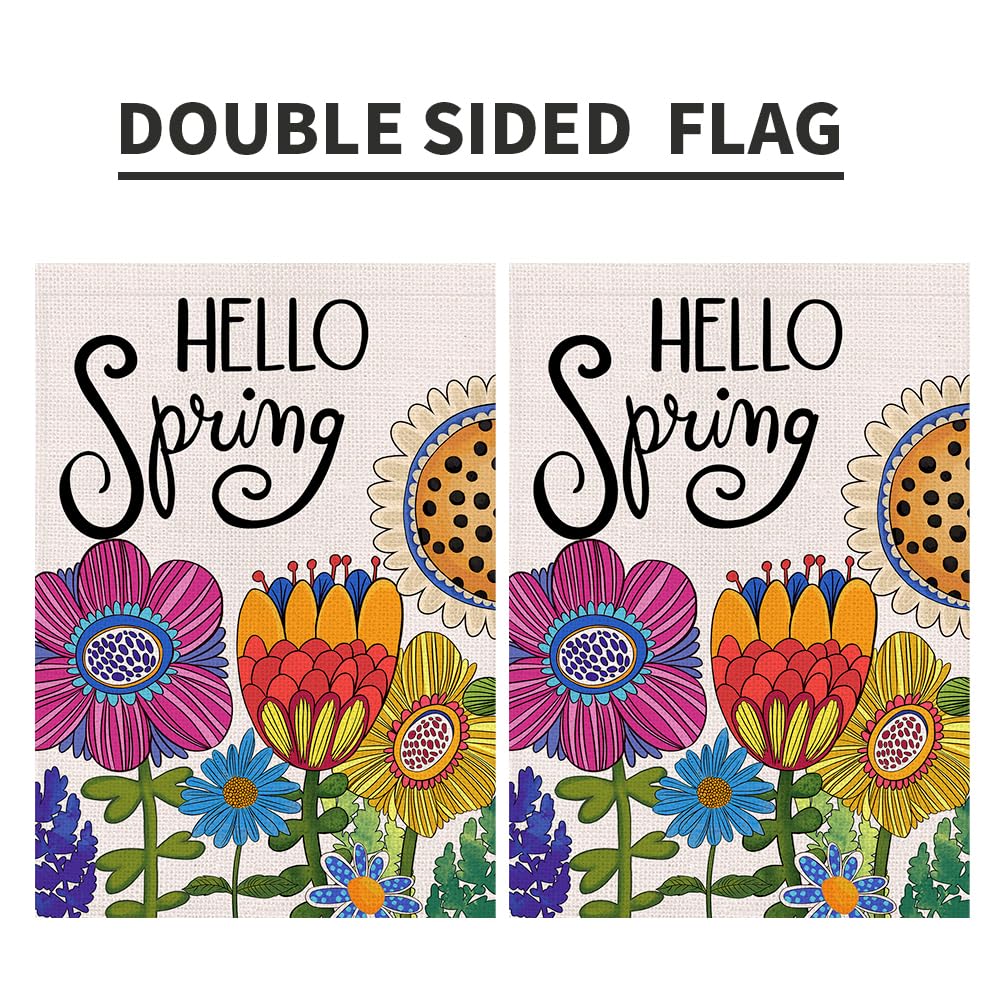 Decorhua seasonal welcome flag adds charm to patios, porches, and gardens.