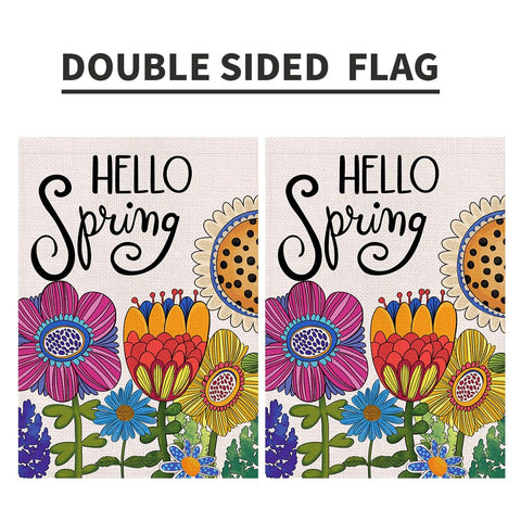 Decorhua seasonal welcome flag adds charm to patios, porches, and gardens.