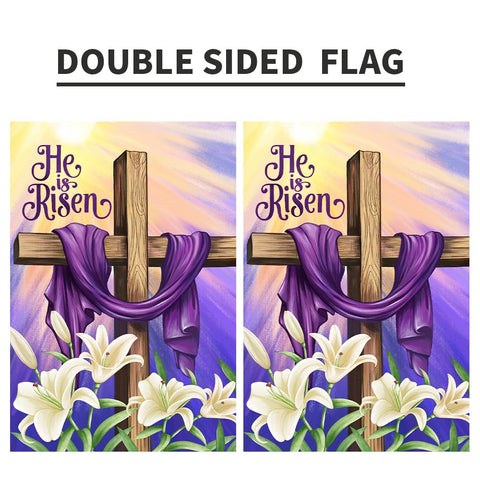 Decorhua sleeve-hanger compatible flag for quick outdoor setup.
