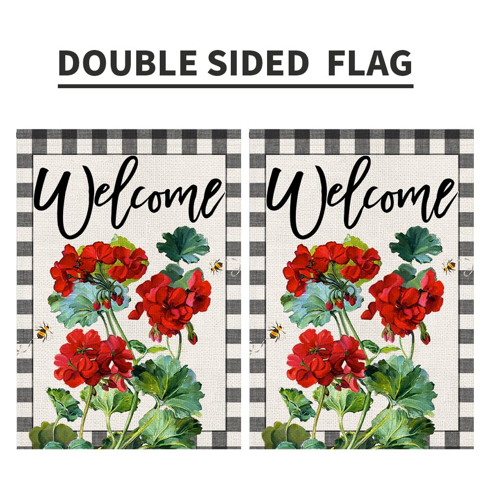 Decorhua garden flag ideal for porches, patios, and backyards.