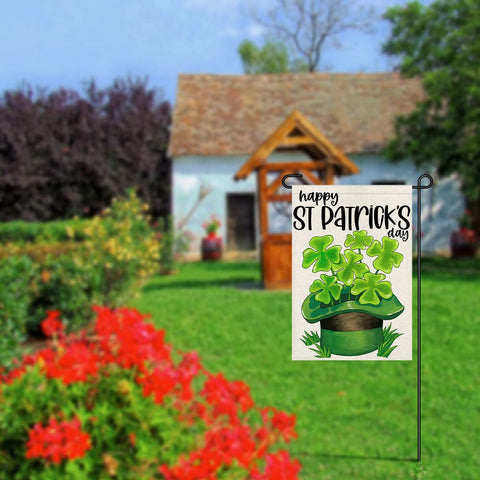 Decorhua 12x18 outdoor flag for deck or veranda, easy to hang.
