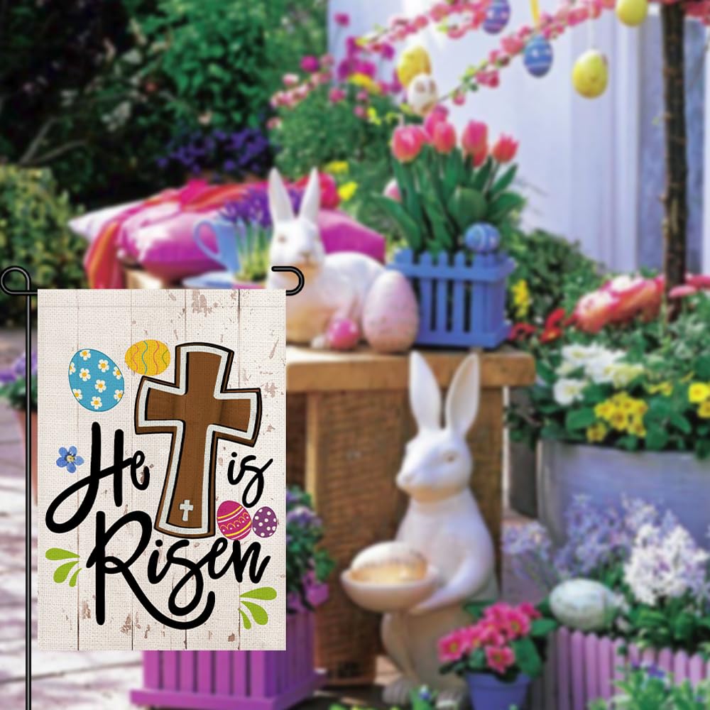 Decorhua weather-resistant Easter flag designed for seasonal outdoor use