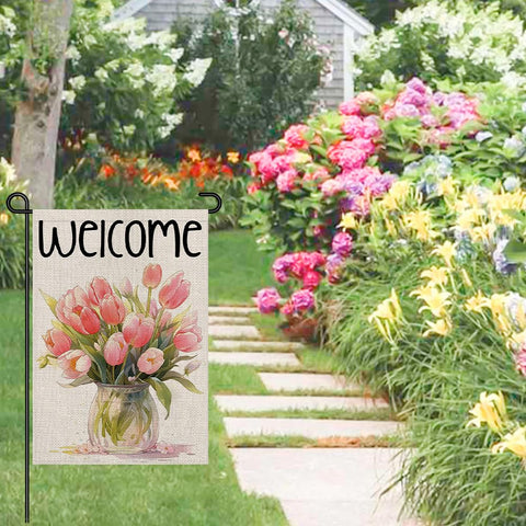 Decorhua 12x18 inch flag fits standard flag stands for easy display