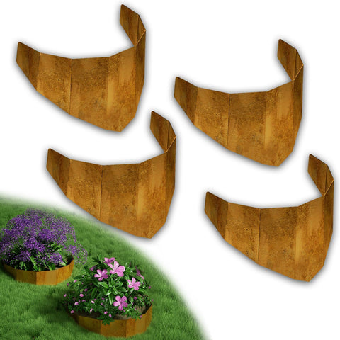 Decoroca Corten Hillside Planter on a slope demonstrates erosion control and modular setup.