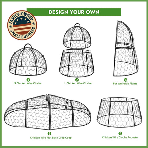 Decoroca garden cloche base protecting mature plants while allowing airflow