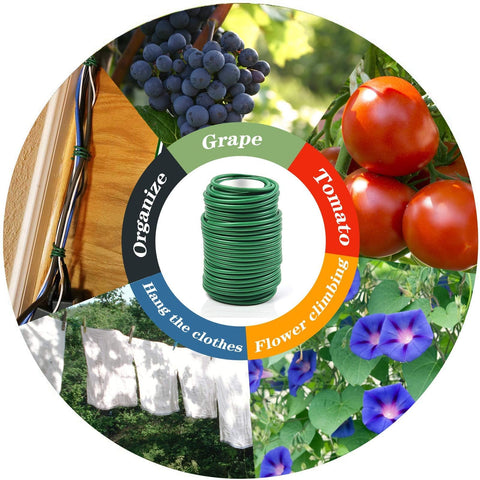 Green Decoroca ties ideal for home organization and plant care