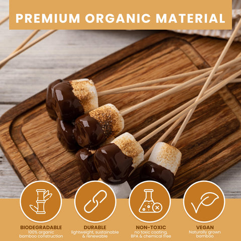 DecorRack 0.12-inch diameter creates sturdy supports for larger meat and veggie skewers.
