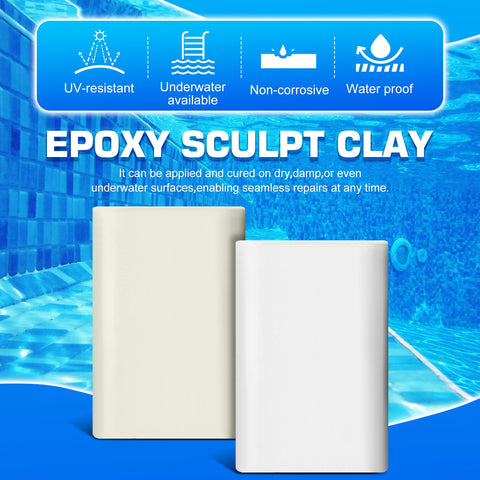 DecorRom epoxy putty pressed into a joint between ceramic tiles for strong bonding.