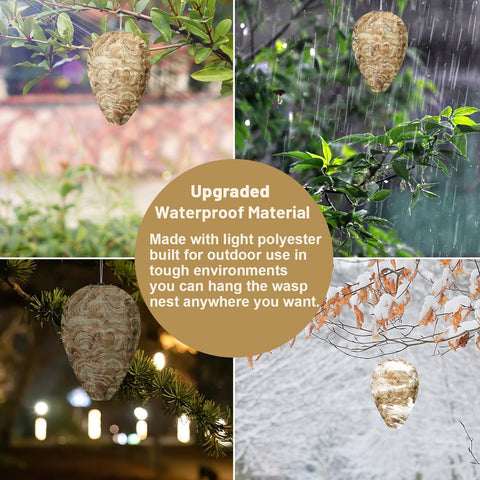 DECYOOL decoy helps deter wasps by signaling absence of nearby nest