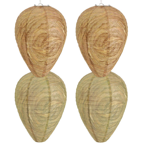 DECYOOL decoy nest dark brown hanging deters wasps in outdoor spaces