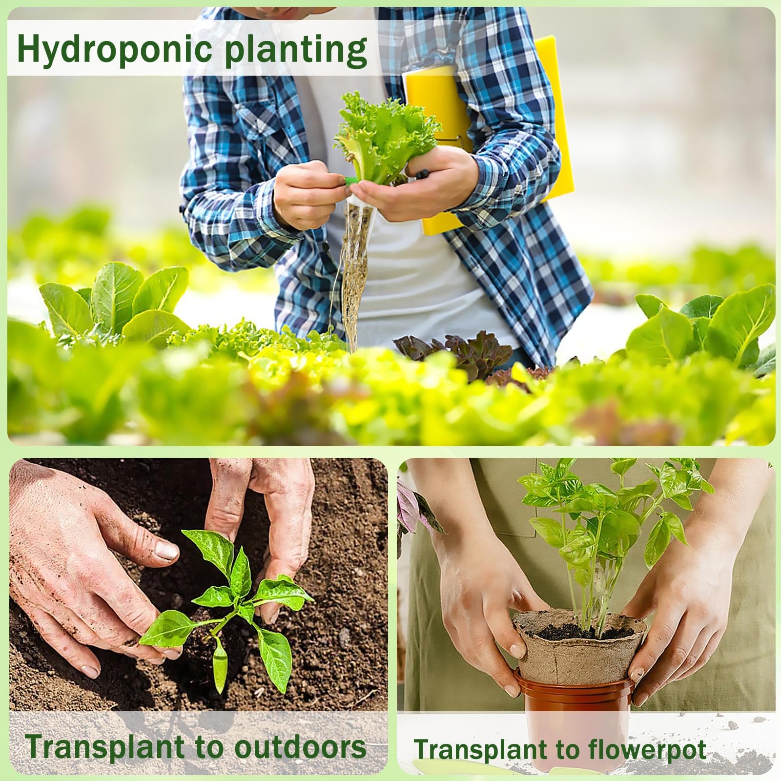 DECYOOL grow baskets provide stable placement for garden pods