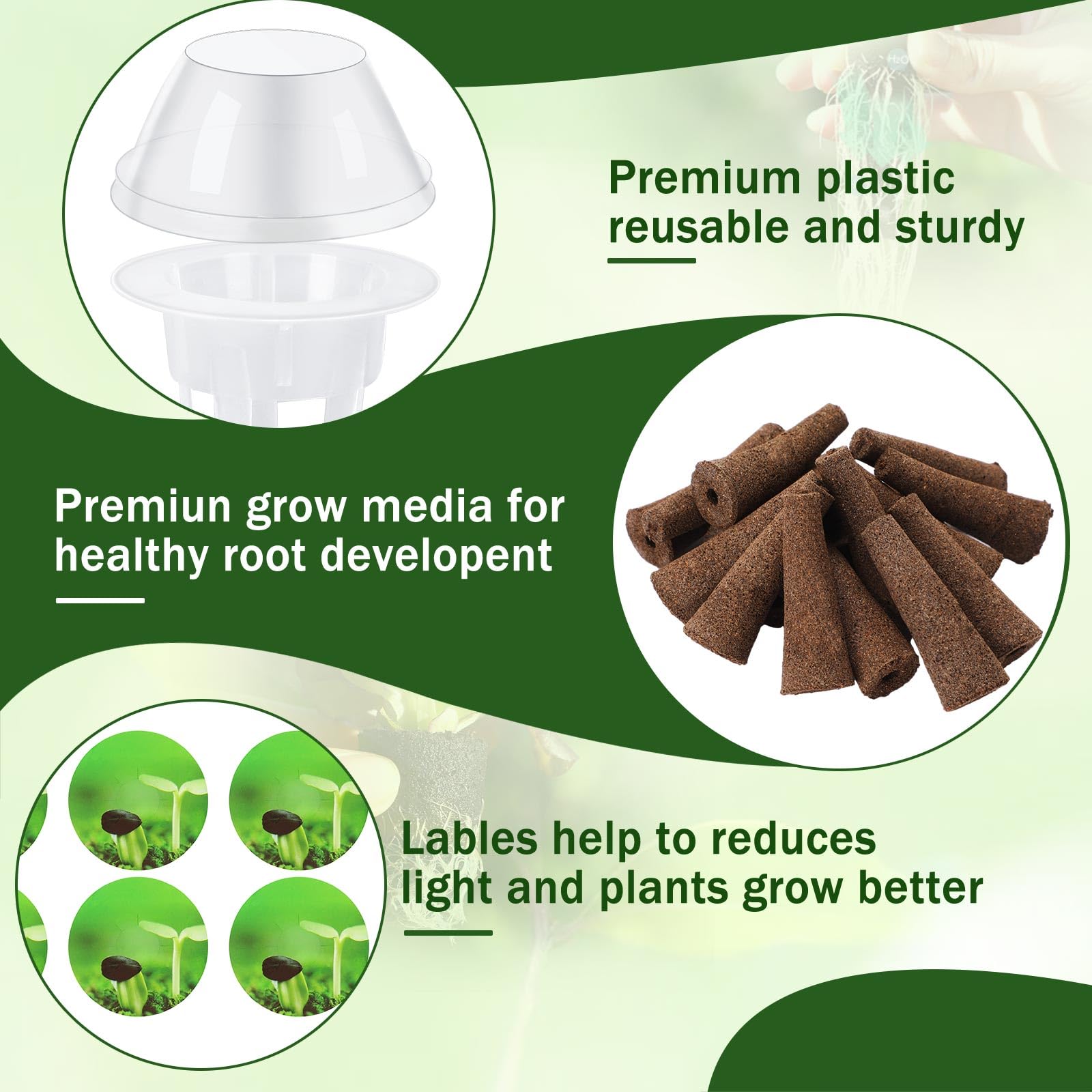 DECYOOL grow domes protect seedlings and maintain humidity for healthier starts