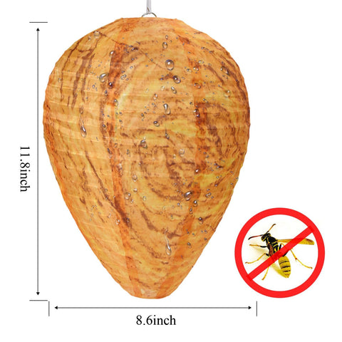 DECYOOL waterproof orange nest decoy withstands rain for outdoor use.