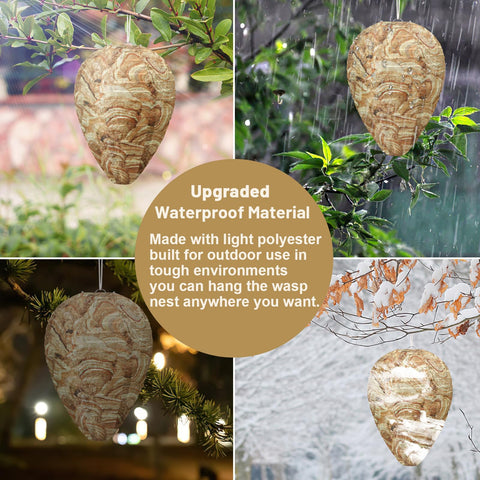 DECYOOL brown nest suits any weather for long-lasting outdoor display.
