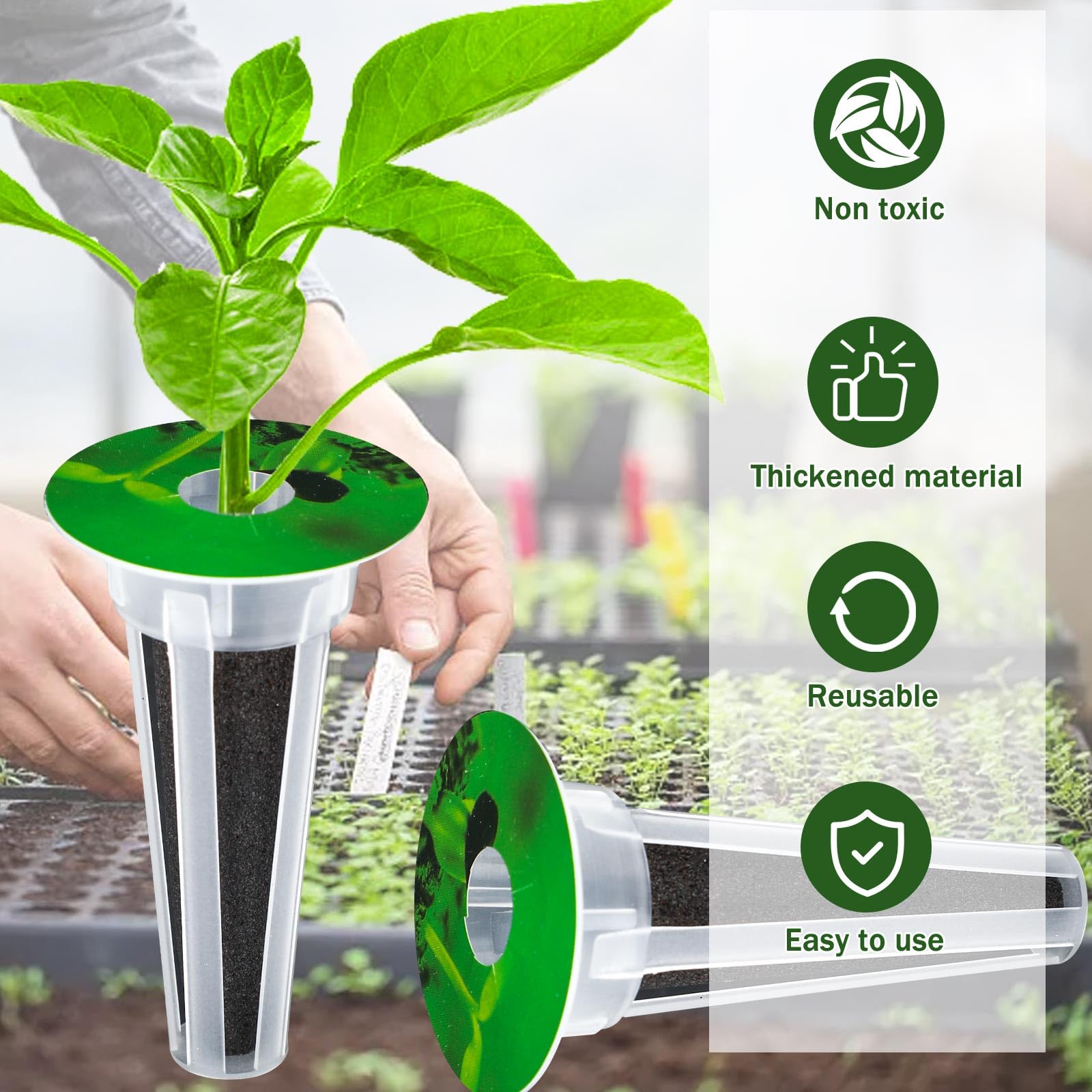DECYOOL pod labels help organize plants and track progress