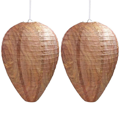 DECYOOL Wasp Nest Decoy 8.5-inch diameter deters wasps around outdoor spaces.