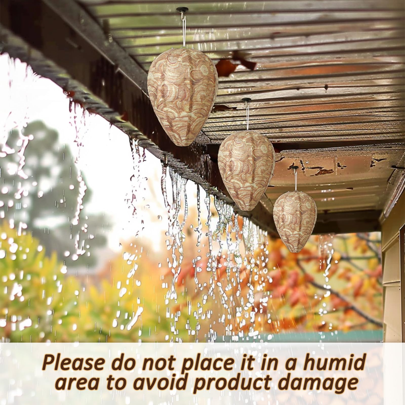 Easy four-decoy setup supports quick deployment near garbage areas and water features.