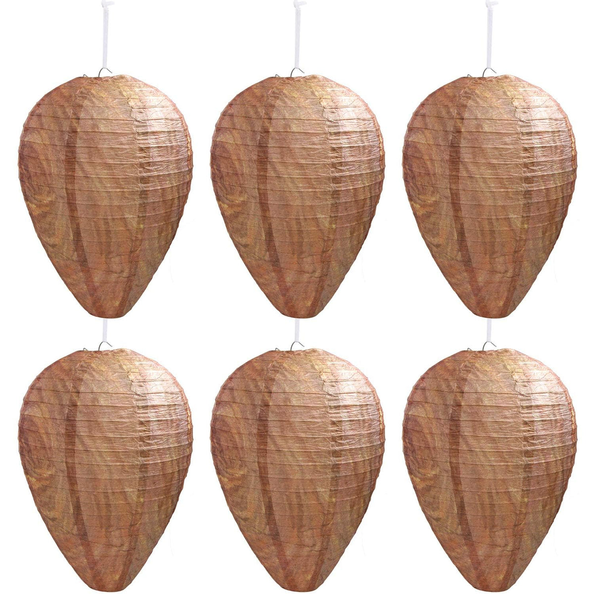 DECYOOL wasp nest decoy pack 6 to deter nesting near outdoor spaces