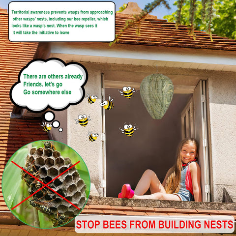 DECYOOL near garbage area helps deter foraging wasps around food waste