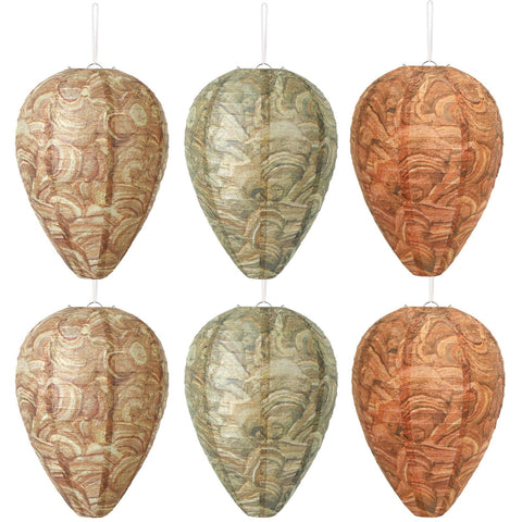 DECYOOL wasp nest pack, assembled for hanging to deter wasps.