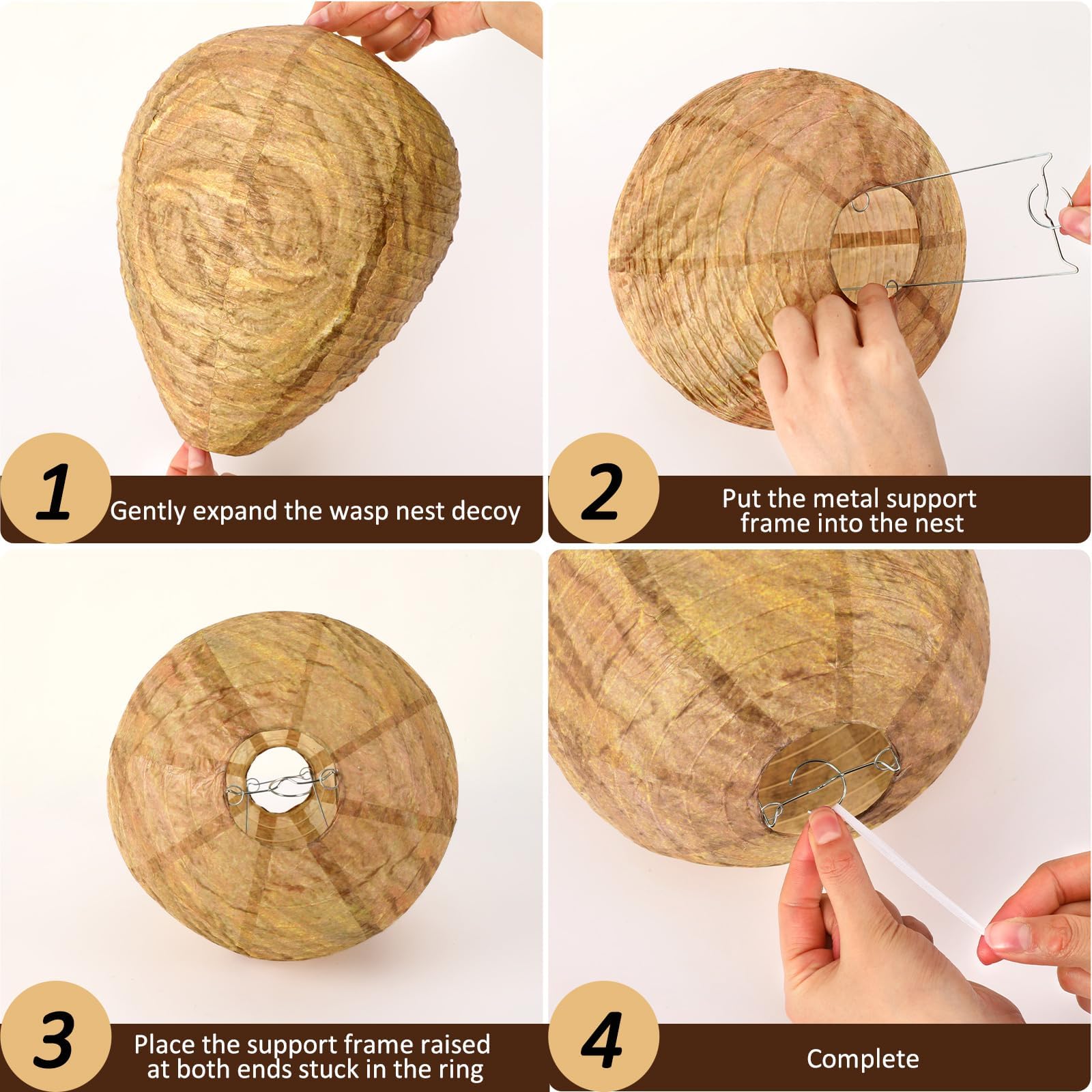 DECYOOL paper nest is propped open at 8x11 inches for quick setup